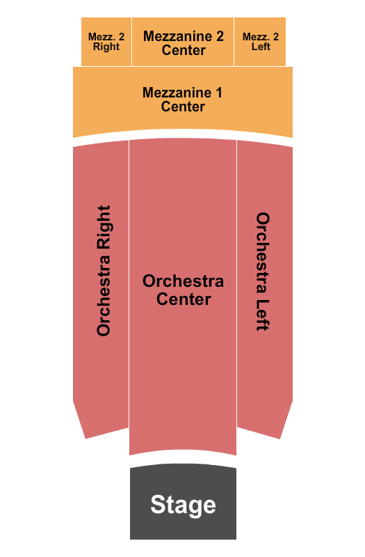 Reserved seating chart for Plaza Theatre